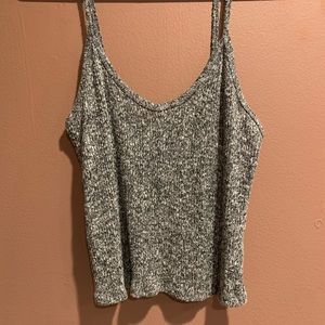 Cute Gray Knit Tank Top